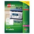 Avery Durable Permanent ID Labels w/TrueBlock, Laser, 2x2.63, White, PK750 06578